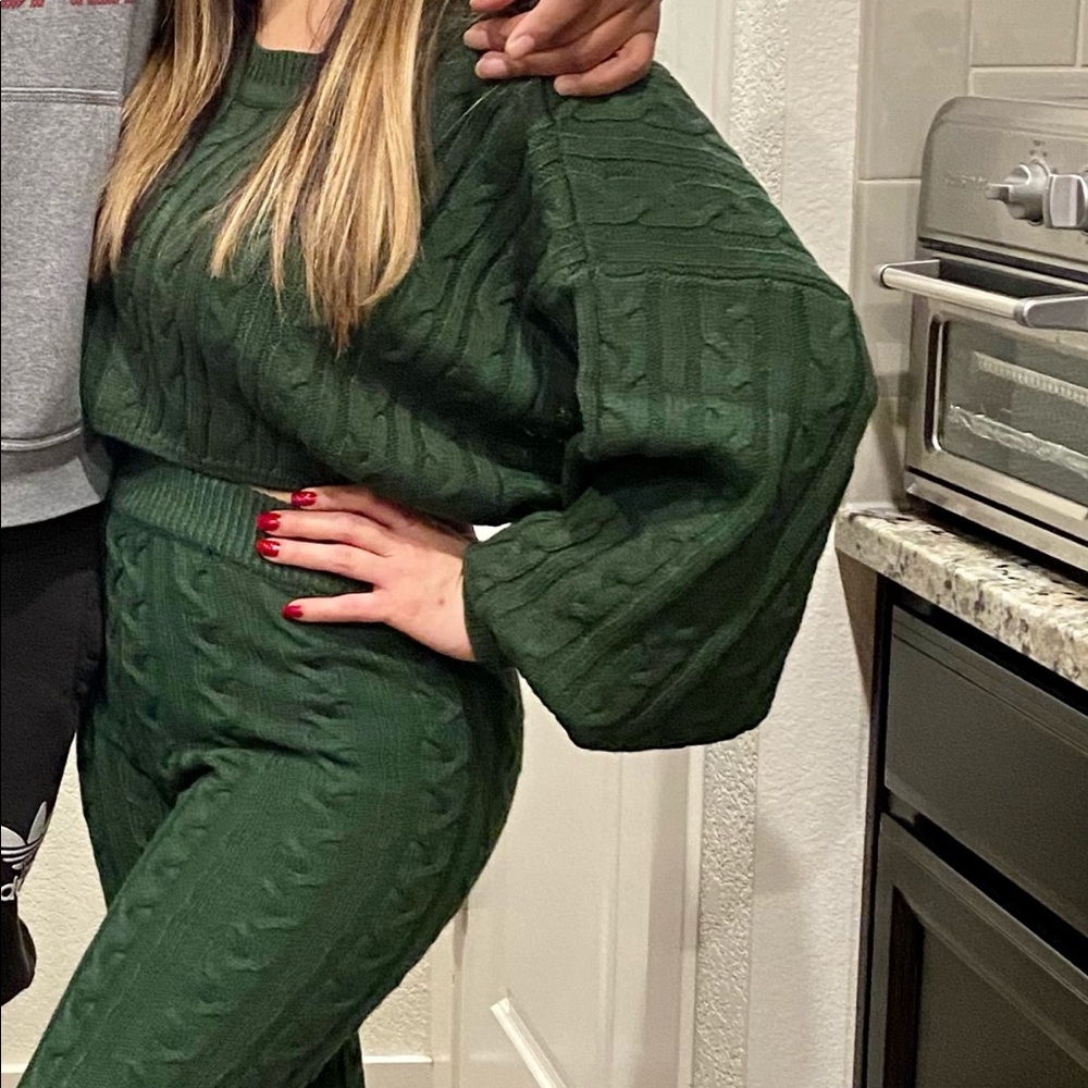 Fashion Nova Meet Me Halfway Sweater Set